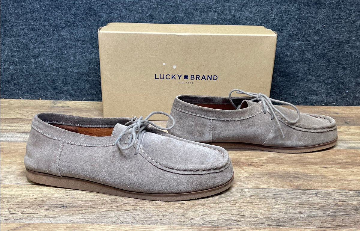 Lucky Brand Acaciah Brindle Oiled Suede Moccasin Flats Women's Size 10M