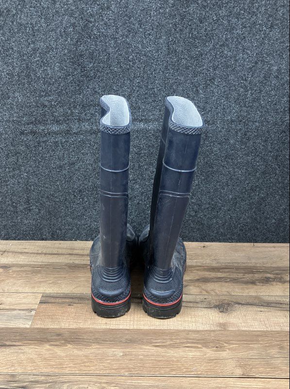 Servus Navy Blue Rubber Knee High Rain Chore Boots Women's Size 9