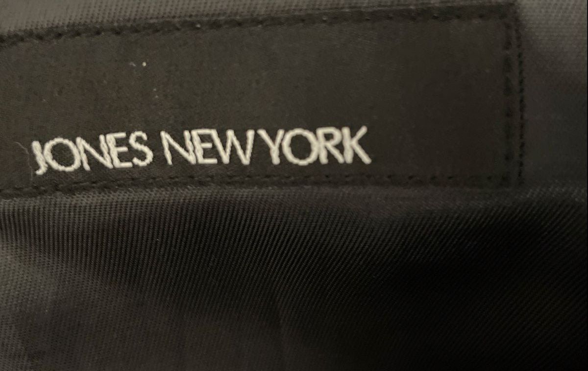 Jones New York Men's Charcoal Gray Pinstripe 3 Button Blazer Sz 46L