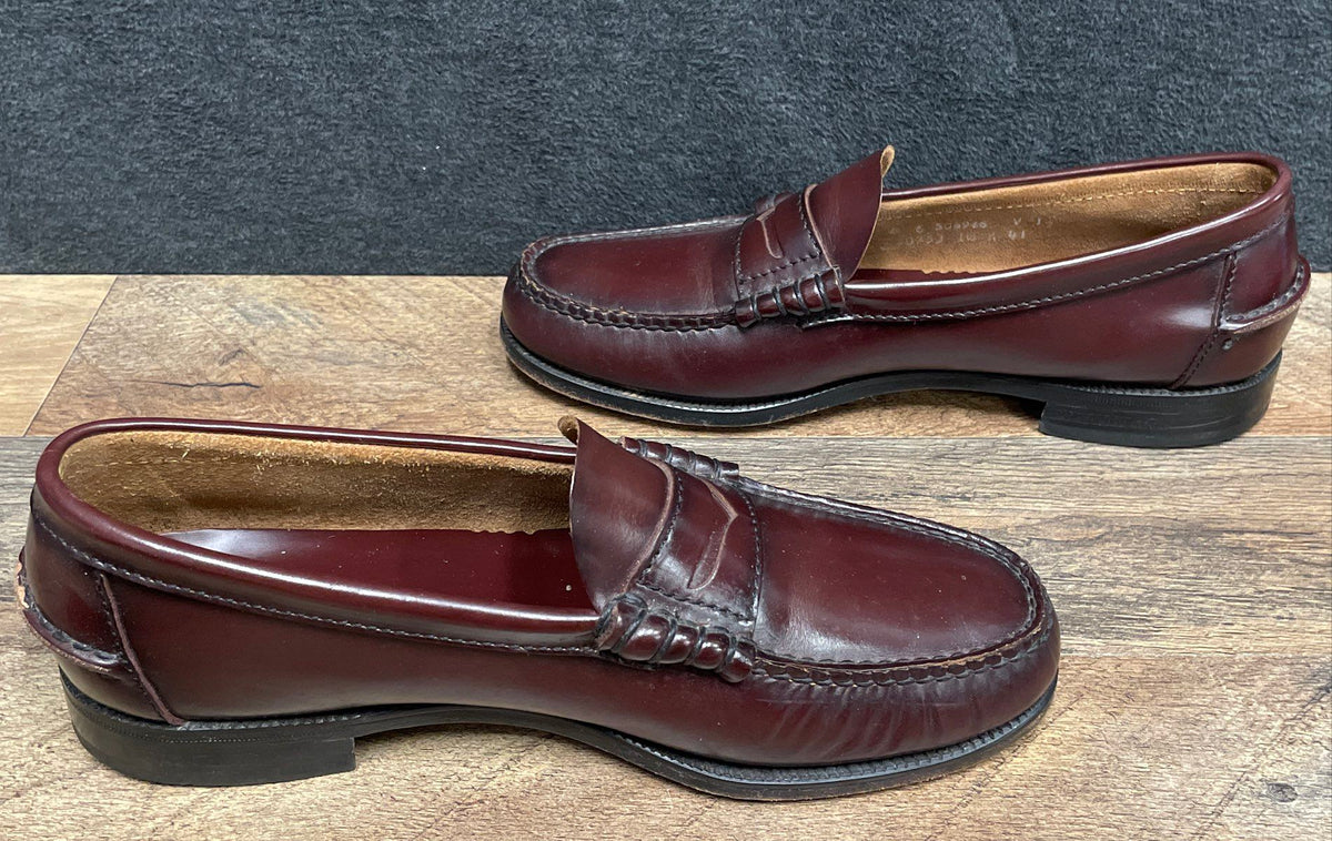 Florsheim Berkley Beefroll Penny Loafer Burgundy Leather Mens Size 10 M
