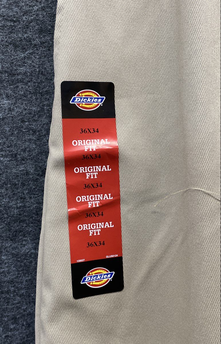 Dickies Men's 874 Flex Original Fit Pants Khaki NWT Size 36x34
