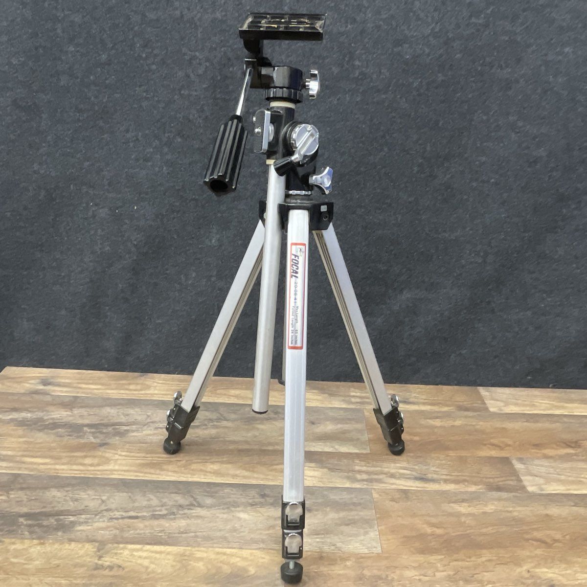 Vintage Focal 20-08-41 Camera Tripod 65" Max Height Pan Tilt Head