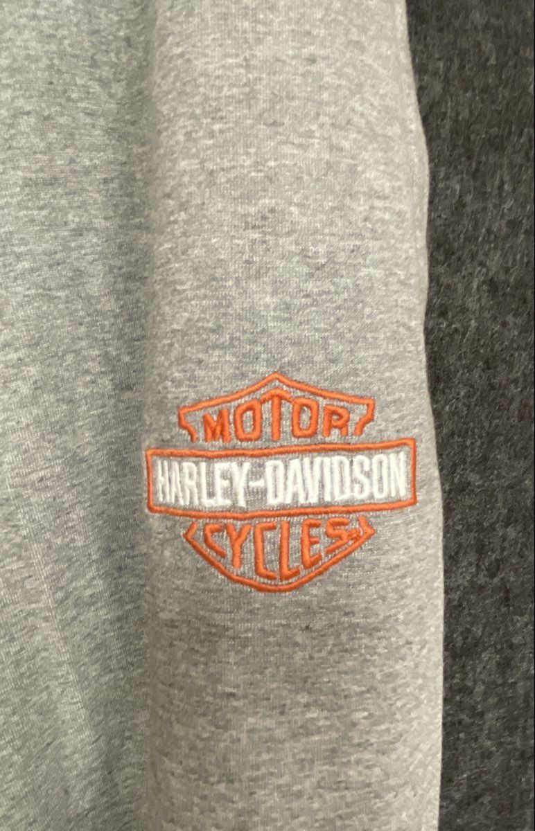 Harley-Davidson Men's Heather Gray Graphic Logo Sweatpants Joggers Sz XL