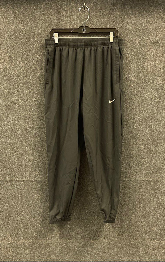 Nike Men's Black Dri-FIT Running Track Pants Ankle Zip Recycled Size L