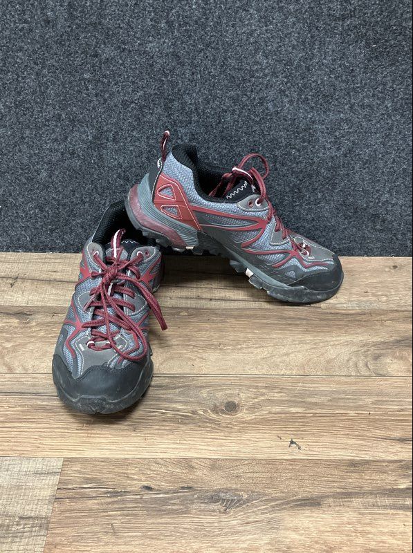 Merrell Turbulence Grey Burgundy Women's Trail Hiking Shoes Size 7