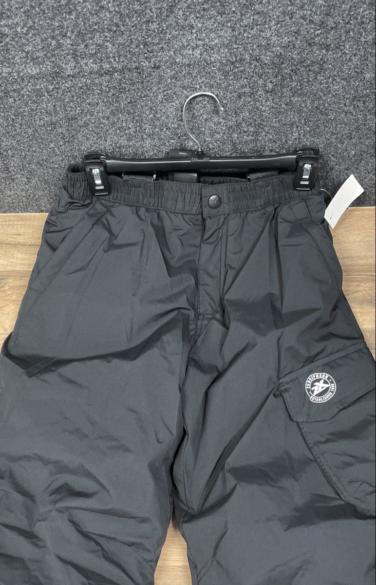 ZeroXposur Boys Black Snow Pants Insulated Suspenders Cargo Pocket NWT Sz 14/16