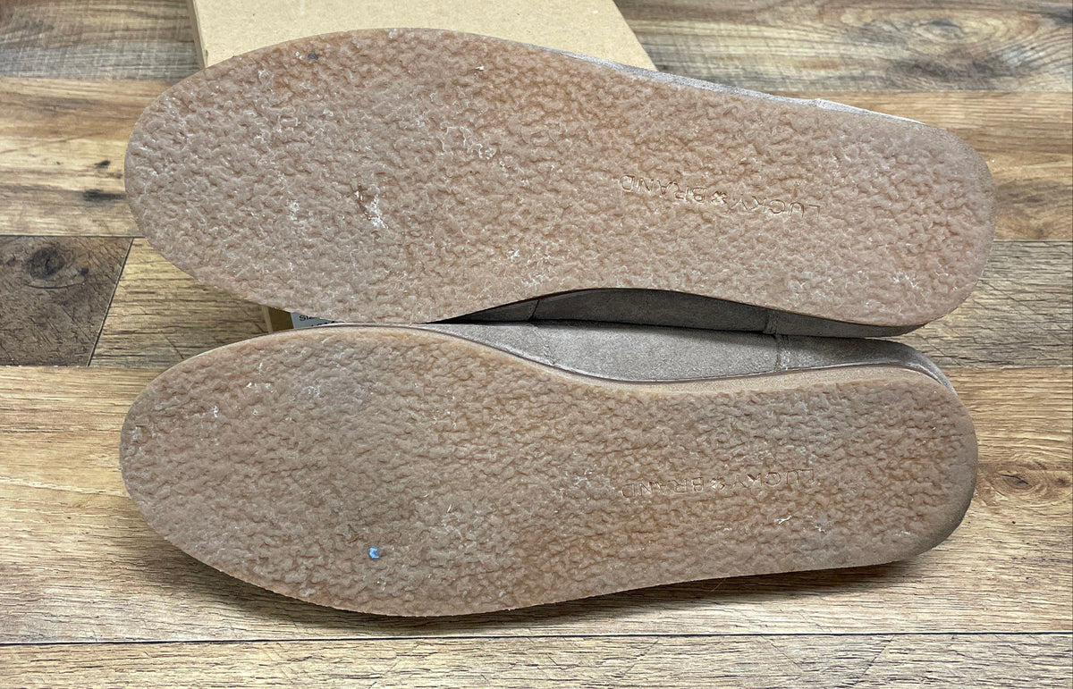 Lucky Brand Acaciah Brindle Oiled Suede Moccasin Flats Women's Size 10M