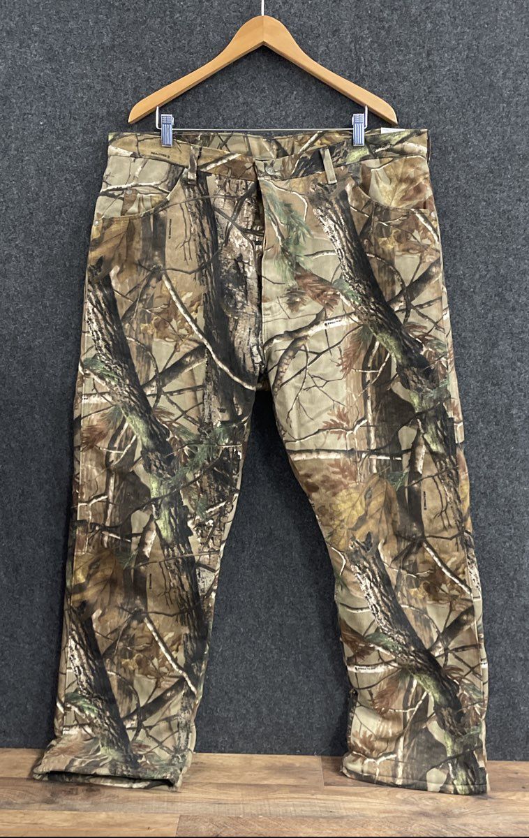 Wrangler Men's Realtree AP Camo Fleece Lined Hunting Pants Cotton Sz 40x32