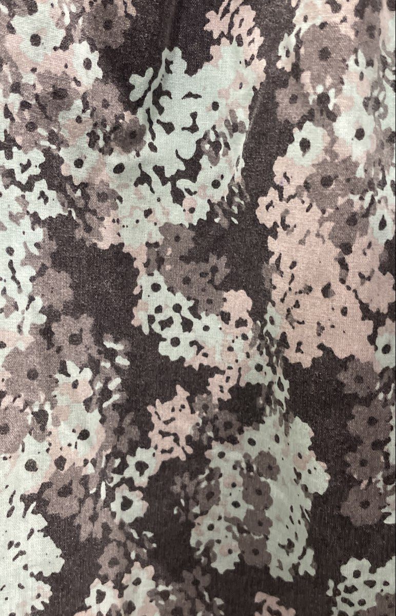 Vintage 90s Anthony Richards Women's Blue Grey Floral Button Strap Dress Sz XL