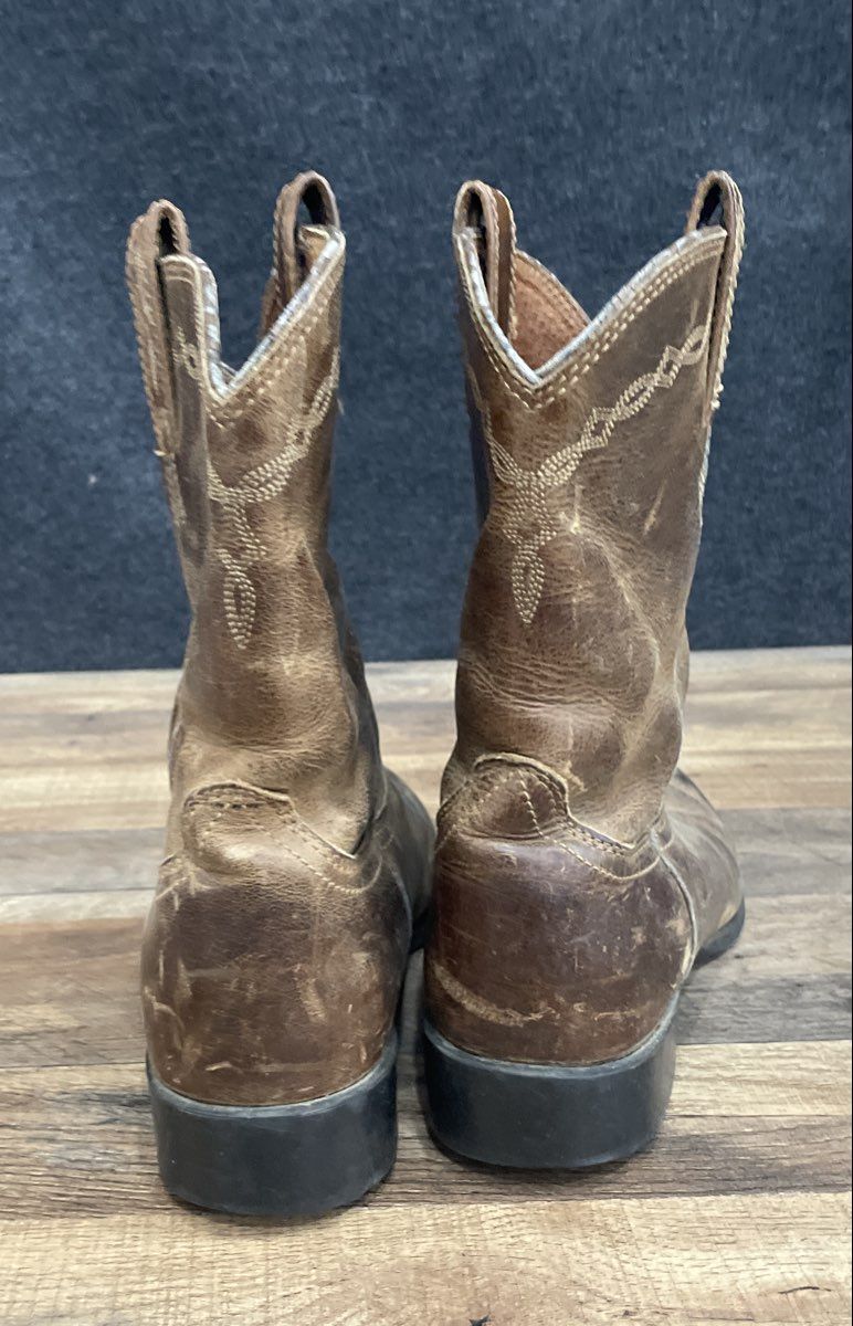 Ariat Heritage Roper 35525 Brown Leather Western Cowboy Boots Men's Size 9.5 D