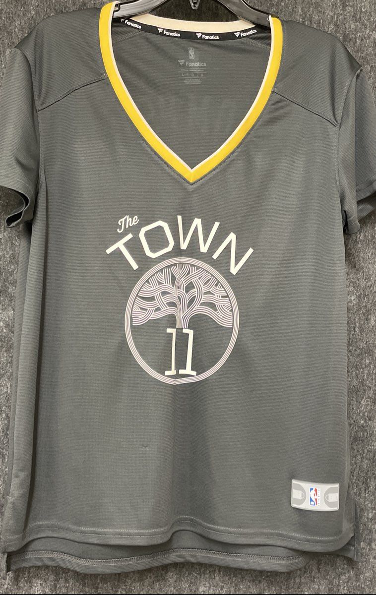 Fanatics Women's Golden State Warriors The Town Gray Klay Thompson Jersey Sz L