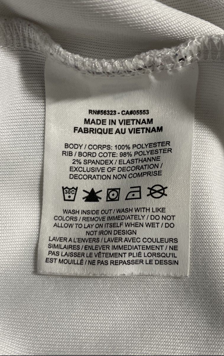 Nike Men's White Crewneck Sweatshirt Logo Tape Sleeve Embroidered Swoosh Sz L