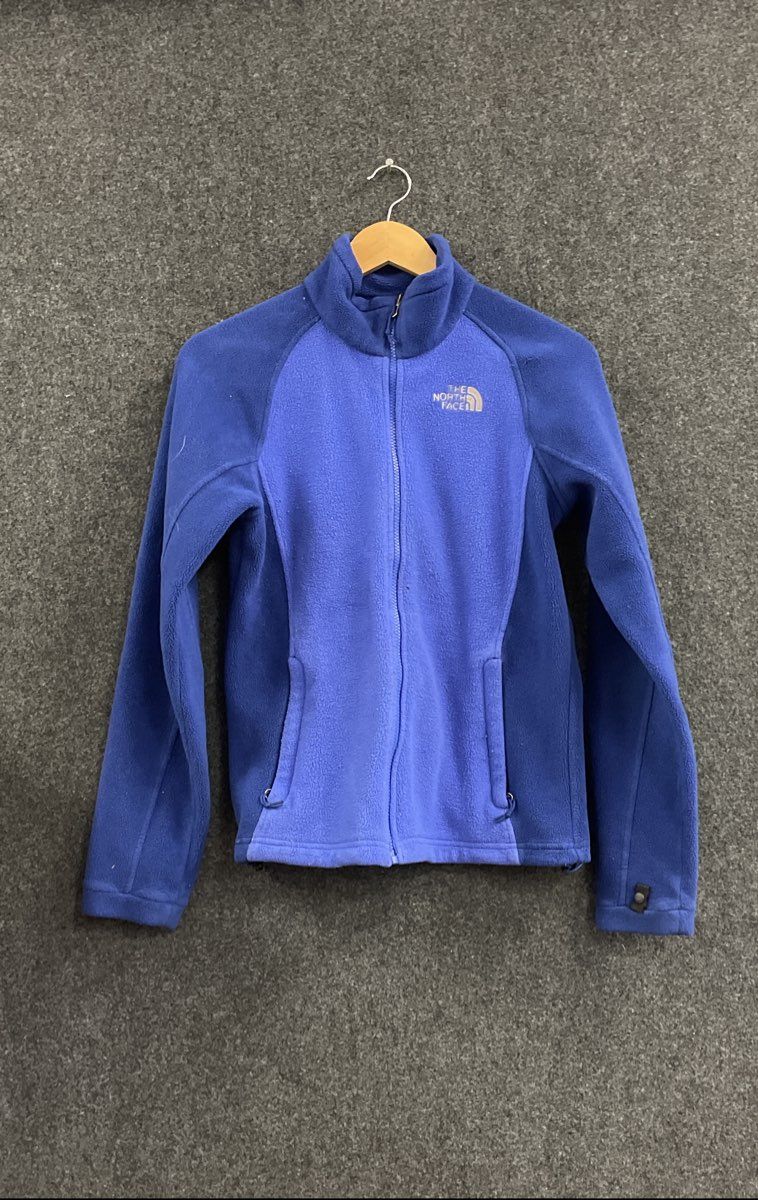 The North Face Women's Blue Full Zip Lightweight Fleece Jacket Sz S