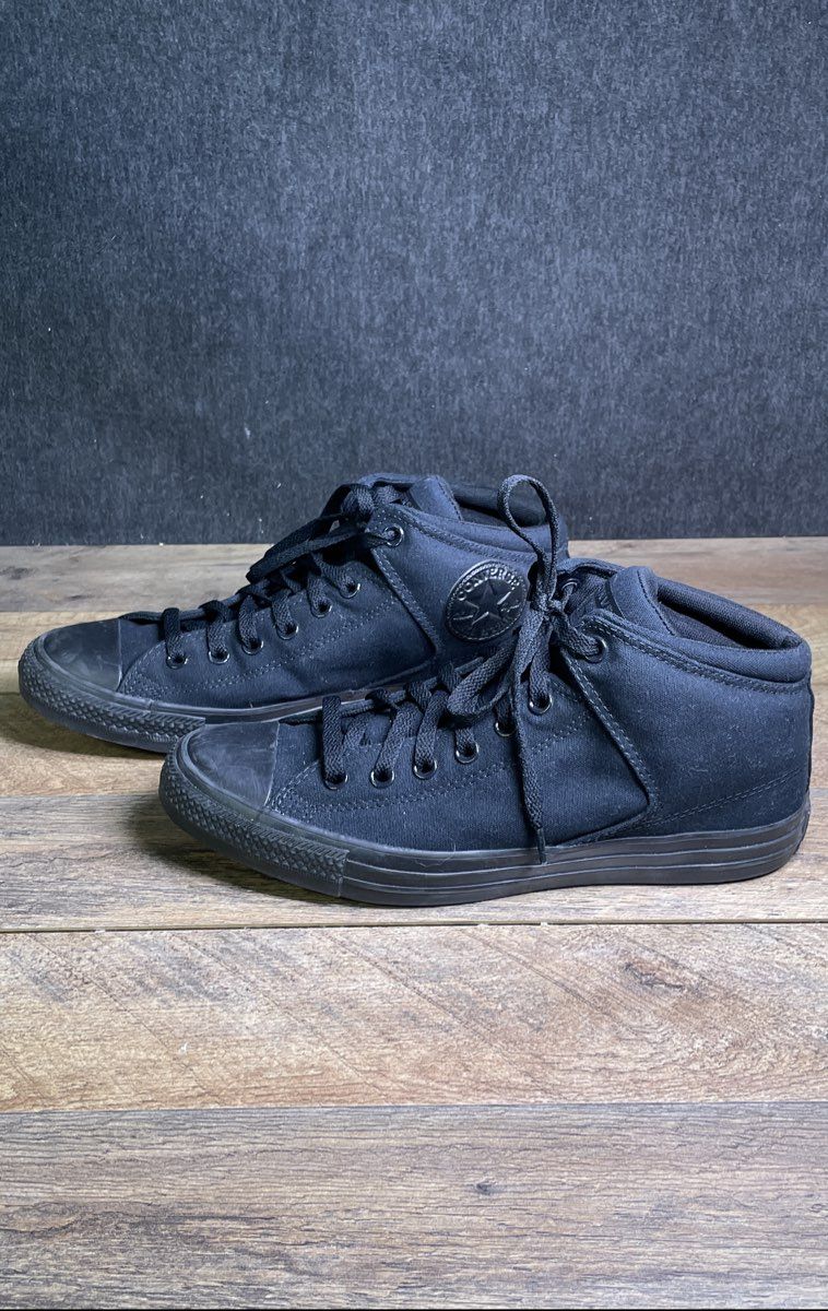 Converse Chuck Taylor All Star High Street Triple Black Sneakers Size M10 W12