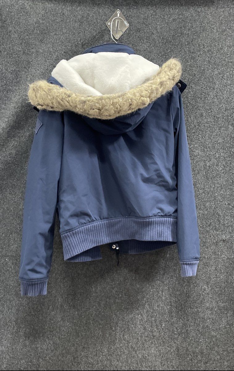 Hollister Women's Navy All-Weather Collection Bomber Jacket Sherpa Lined Sz M
