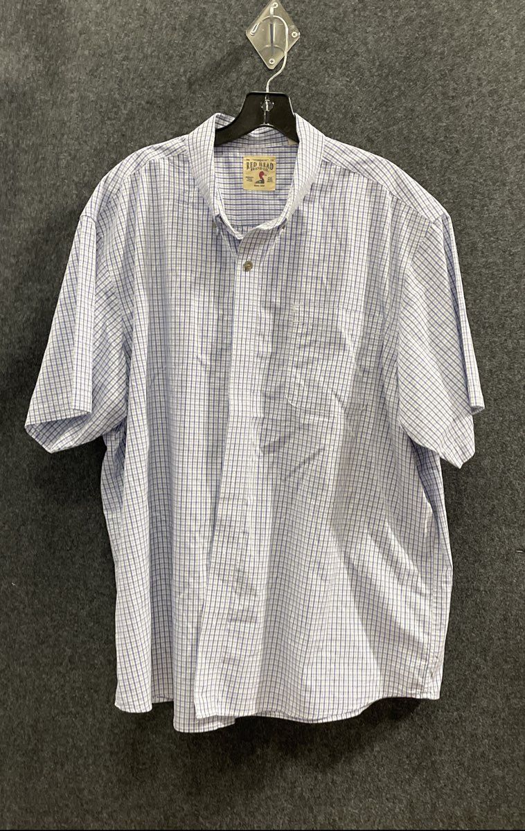 Red Head Men's Plaid Button Up Shirts Lot of 2 Short Sleeve Sz 2XL
