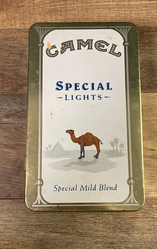 Vintage 1990s Camel Special Lights Special Mild Blend Tin With Matches