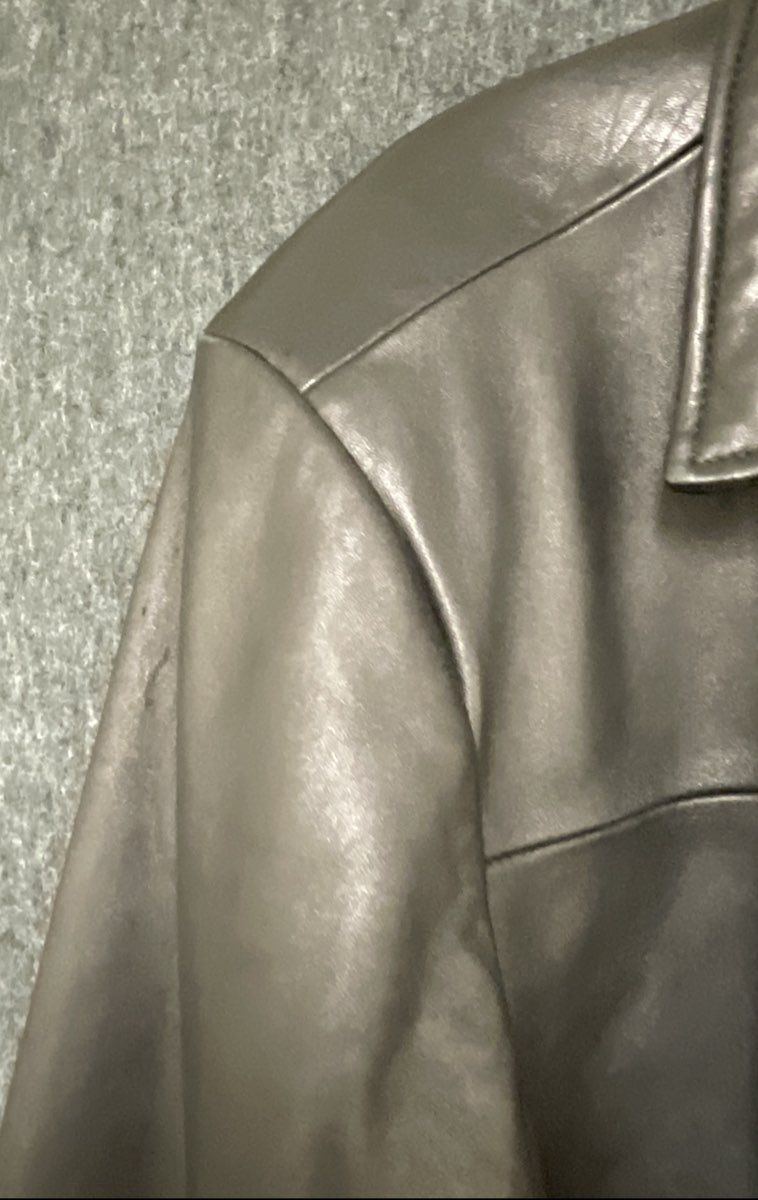 Boston Harbor Men's Black Genuine Leather Full Zip Outdoorwear Jacket Sz M