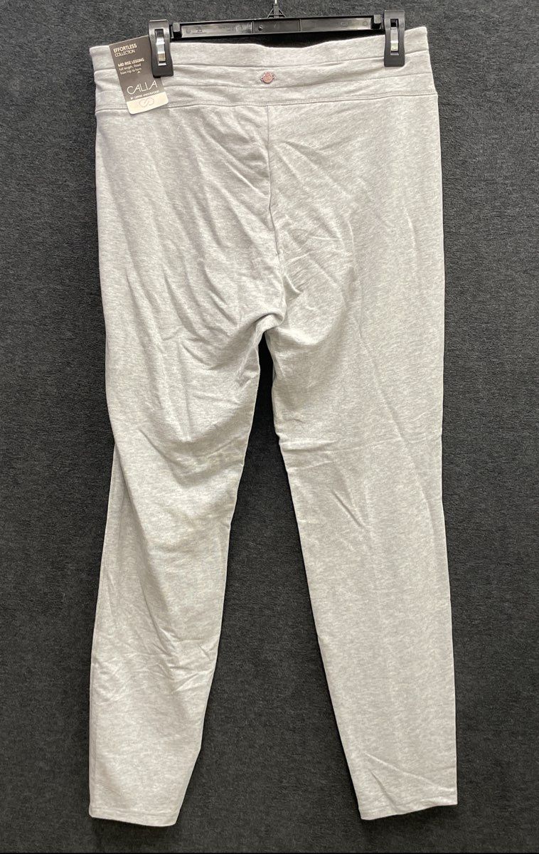 Calia Women's Effortless Legging Light Heather Grey Drawstring NWT Sz L