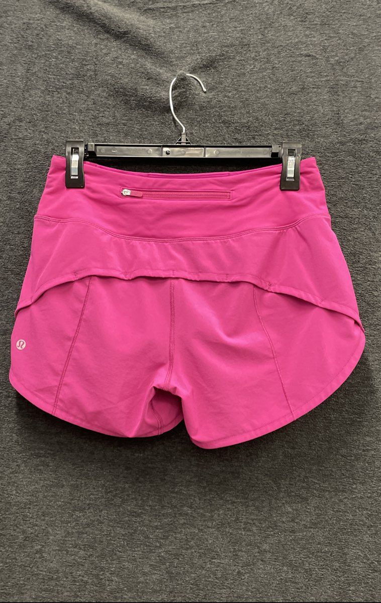 Lululemon Women's Speed Up Short Tall Running Hot Pink Sz 4
