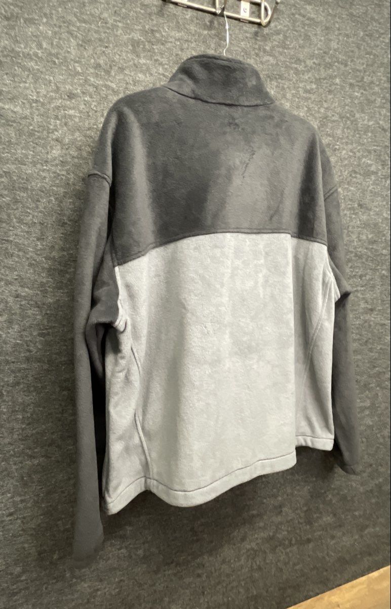 Columbia Men's Full Zip Fleece Jacket Gray Colorblock NWT Sz XXL