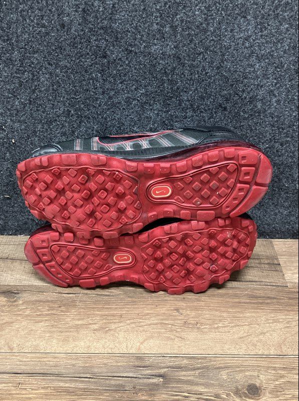 Nike Air Max+ 2009 Black Sport Red Women's Running Shoes Size 8.5
