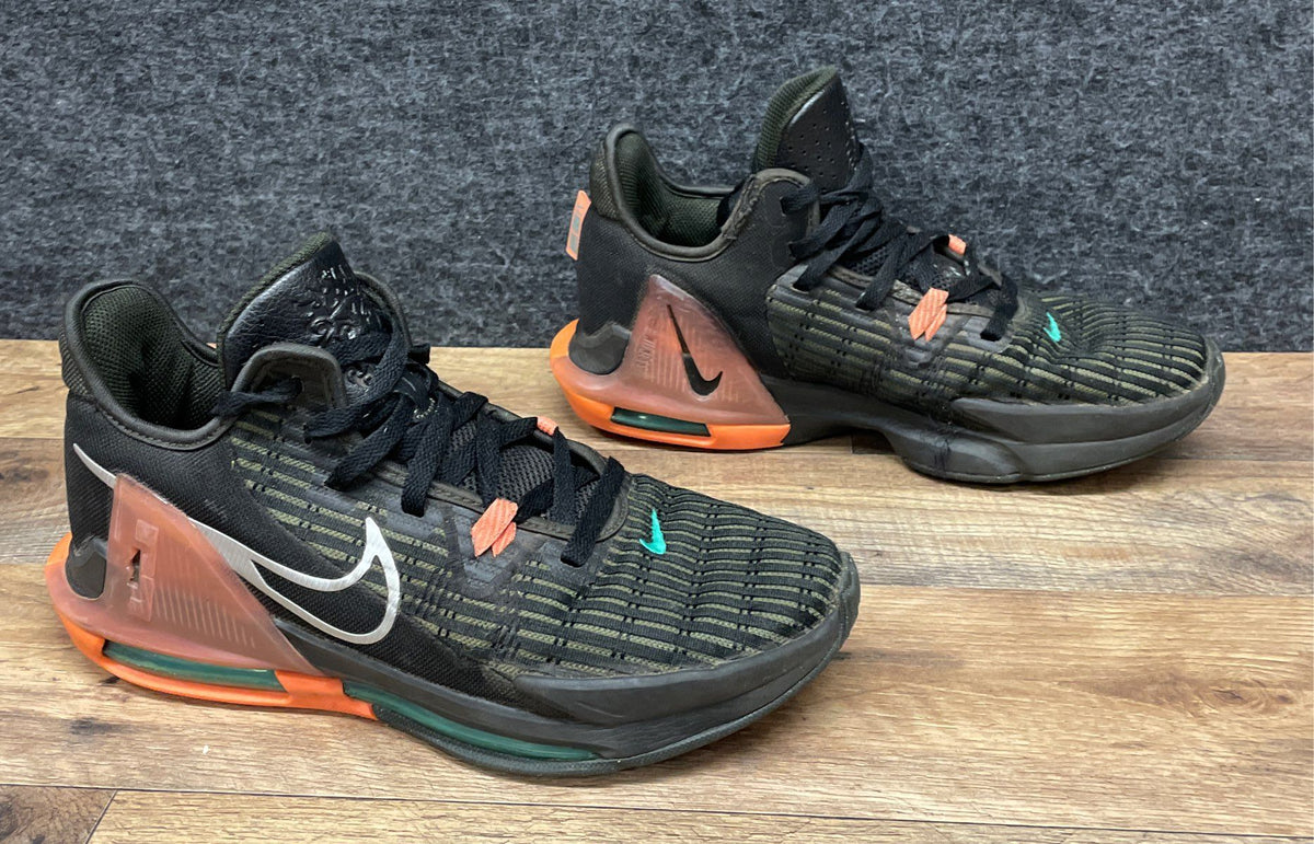 Nike LeBron Witness 5 Rough Green Bright Mango Basketball Shoes Size 9