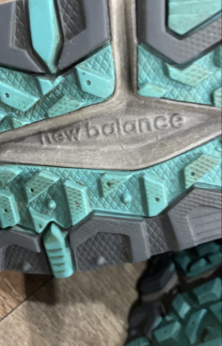 New Balance 410v5 Blue Grey Teal Trail Running Shoes Women's Size 9 Wide D