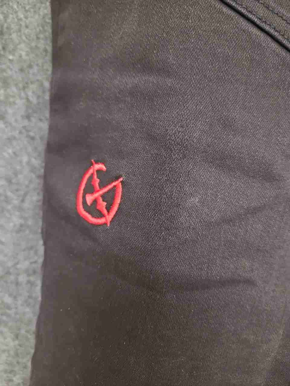 Gala Men's Black Tactical Multi-Pocket Acid Wash Cargo Denim Shorts Size 38