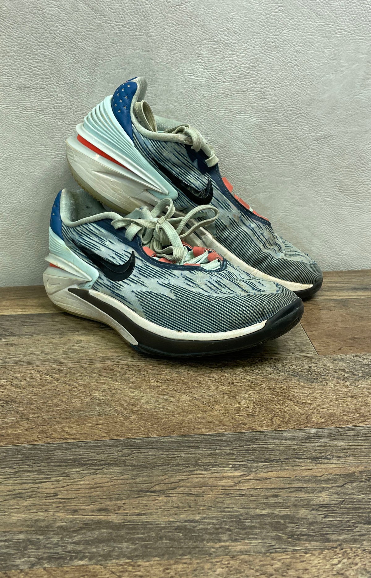 Nike Giannis Immortality Blue Black Orange Basketball Shoes Size 8