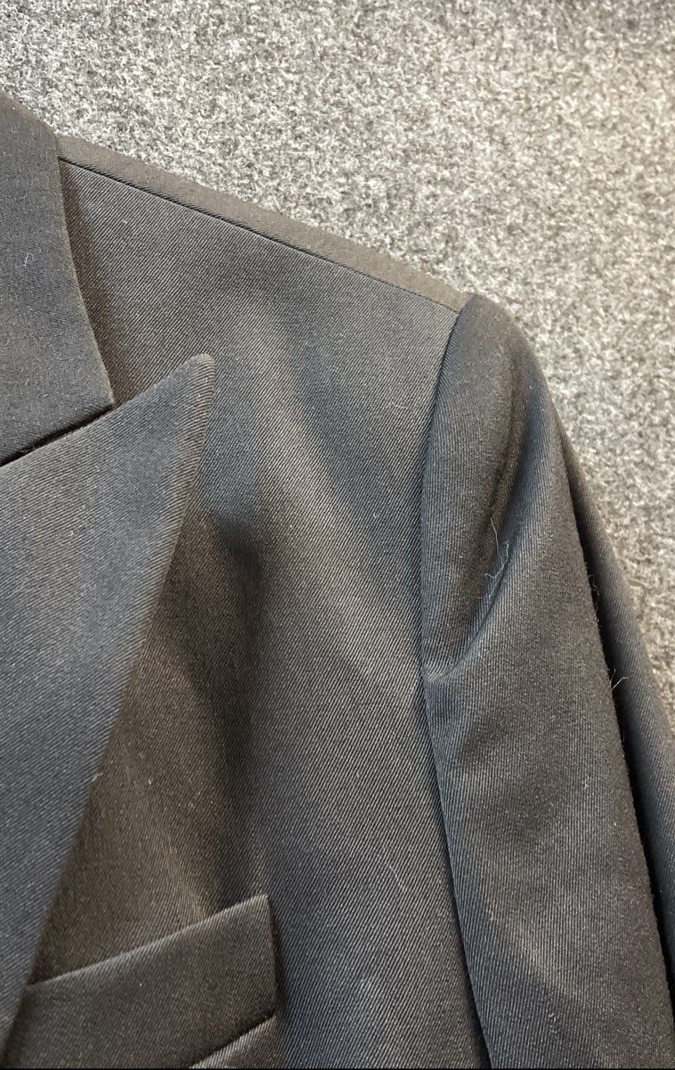 Vintage 90s Talbots Women's Black Double Breasted Wool Blazer Japan Sz 14