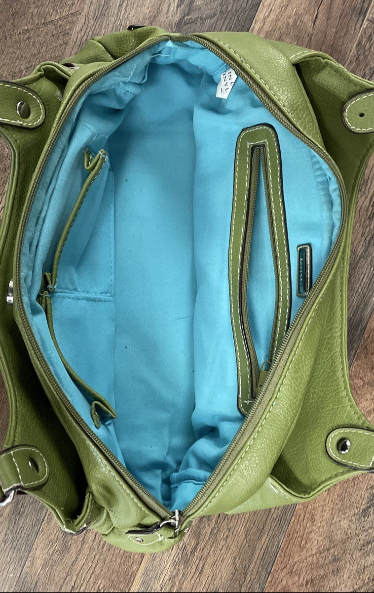 Rosetti Green Tan Faux Leather Shoulder Bag Handbag Lot of 2
