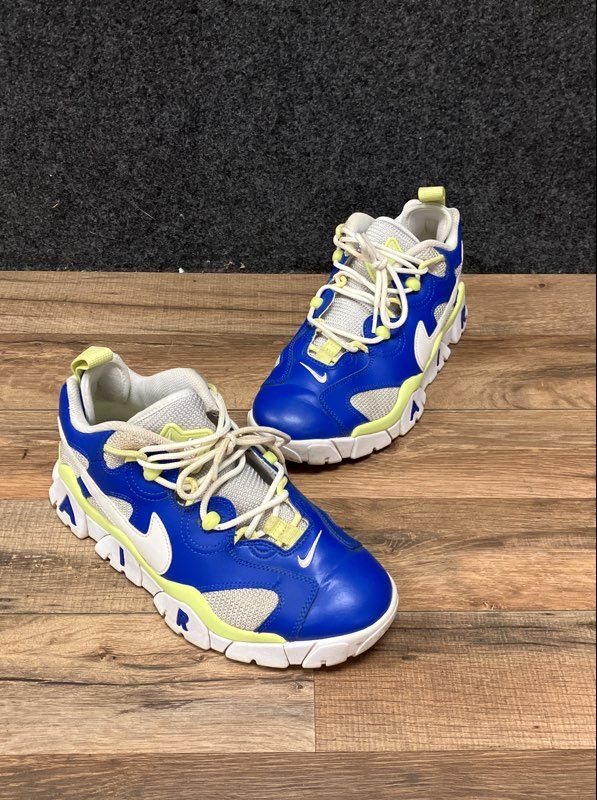 Nike Air Barrage Low GS Game Royal Volt White Sneakers Size 7Y FN6972-480