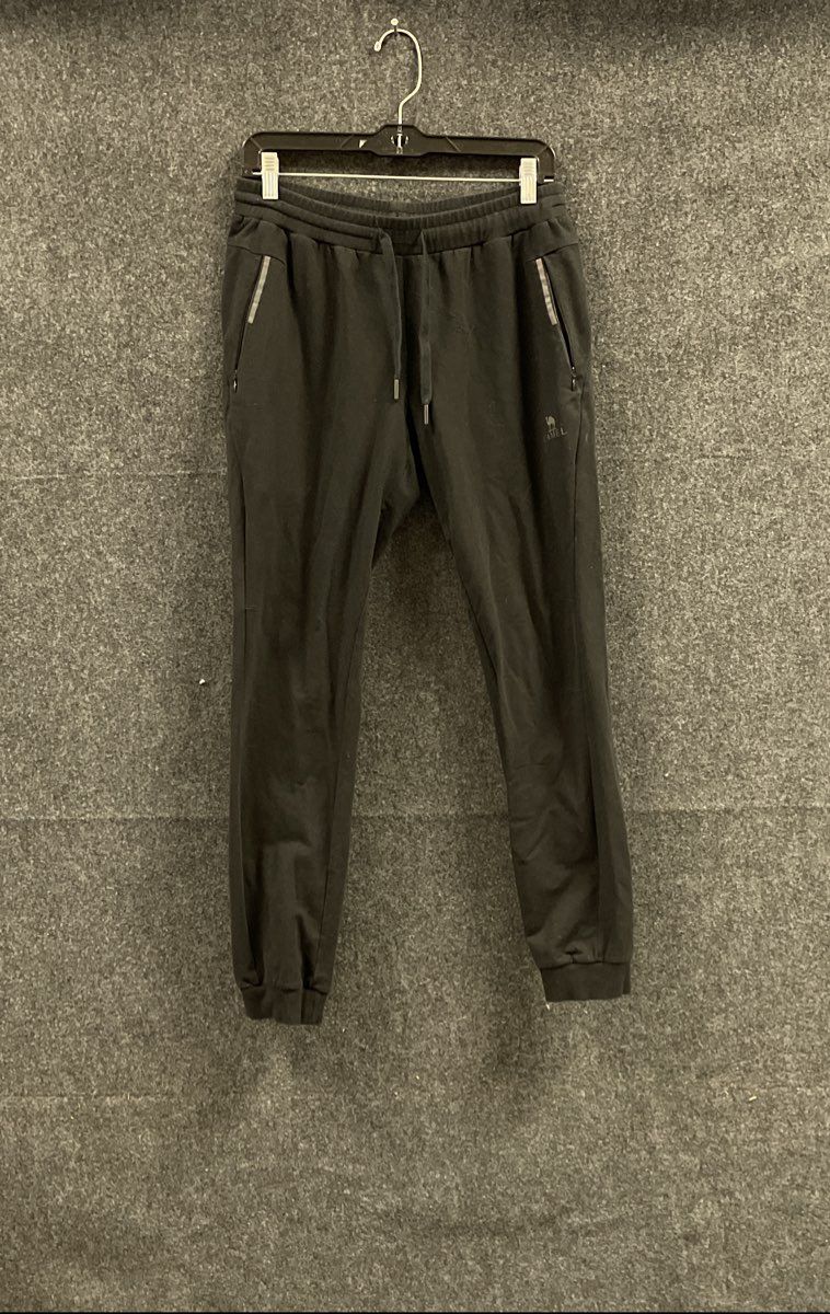 Camel Women's Black Jogger Sweatpants Cotton Blend Drawstring Size XL