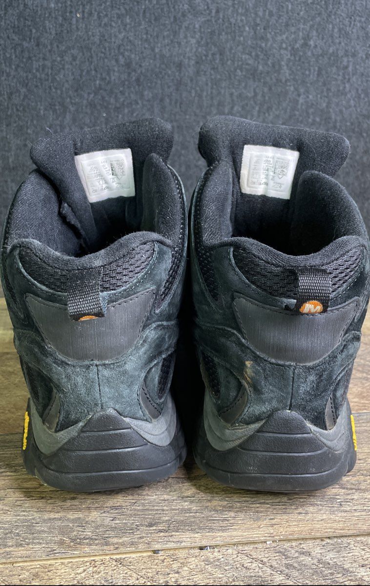 Merrell Moab 2 Vent Black Suede Mesh Mid Hiking Boots Men's Size 10.5 W