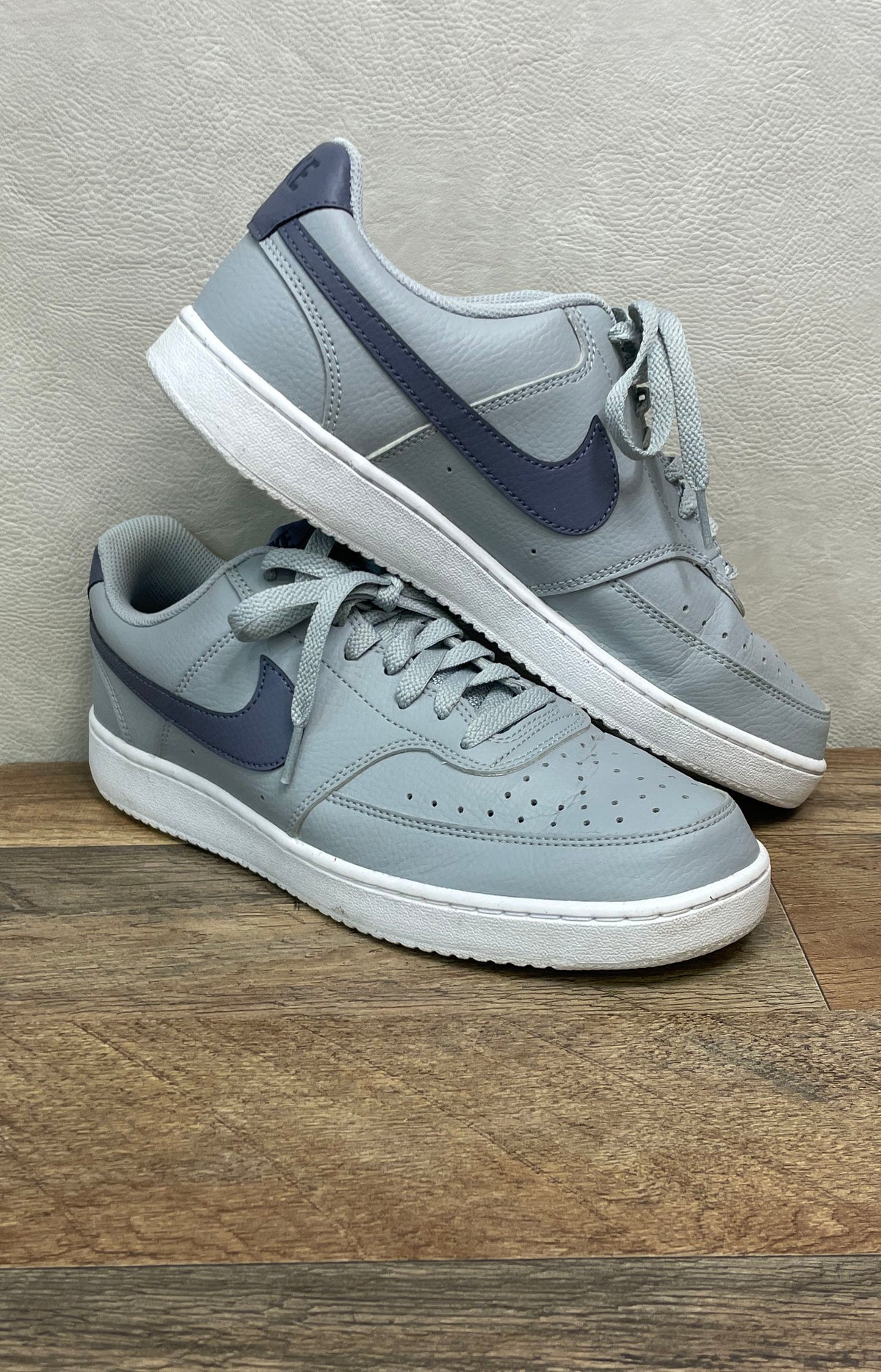 Nike Court Vision Low Next Nature Grey Dark Obsidian Sneakers Men's Size 9.5