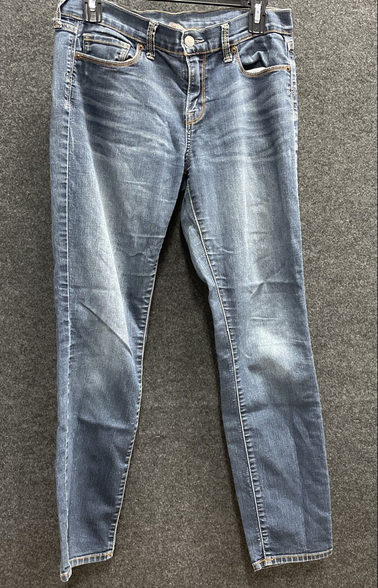 Lucky Brand Women's Blue Ankle Jeans Medium Wash Whiskered Size 8/29