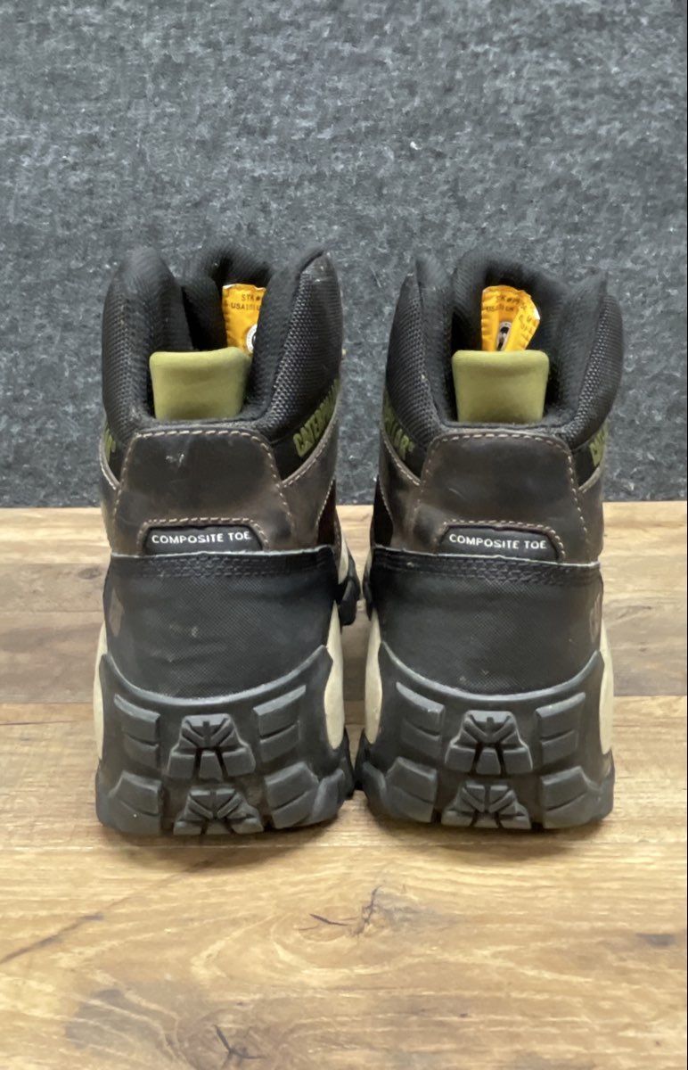 Caterpillar Streamline Runner P91541 Brown Composite Toe Work Boots Size 10.5