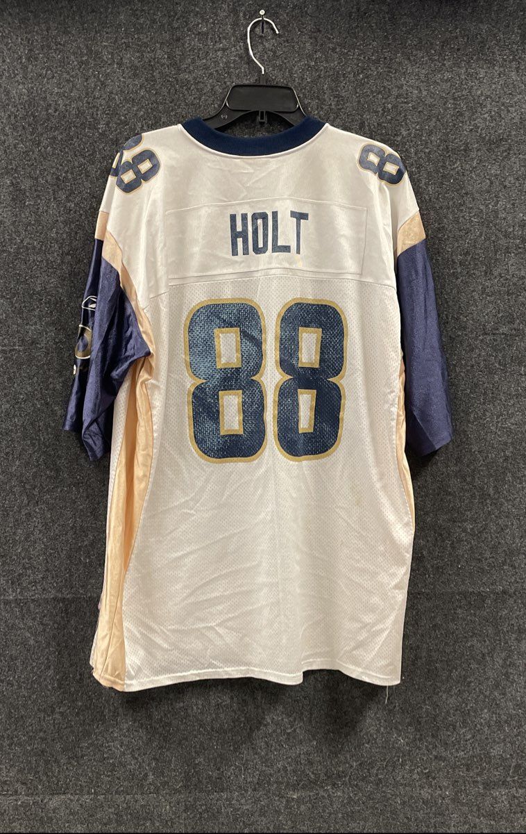 Vintage Y2K Reebok Men's St. Louis Rams Torry Holt 88 NFL Jersey White 2XL