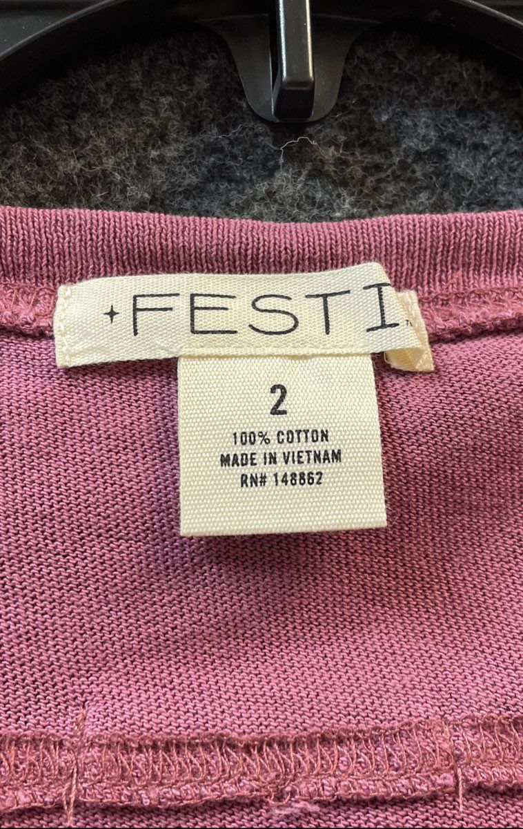 Torrid Women's Festi Cotton Oversized Crew Neck Dolman Red Violet Sz 2X NWT