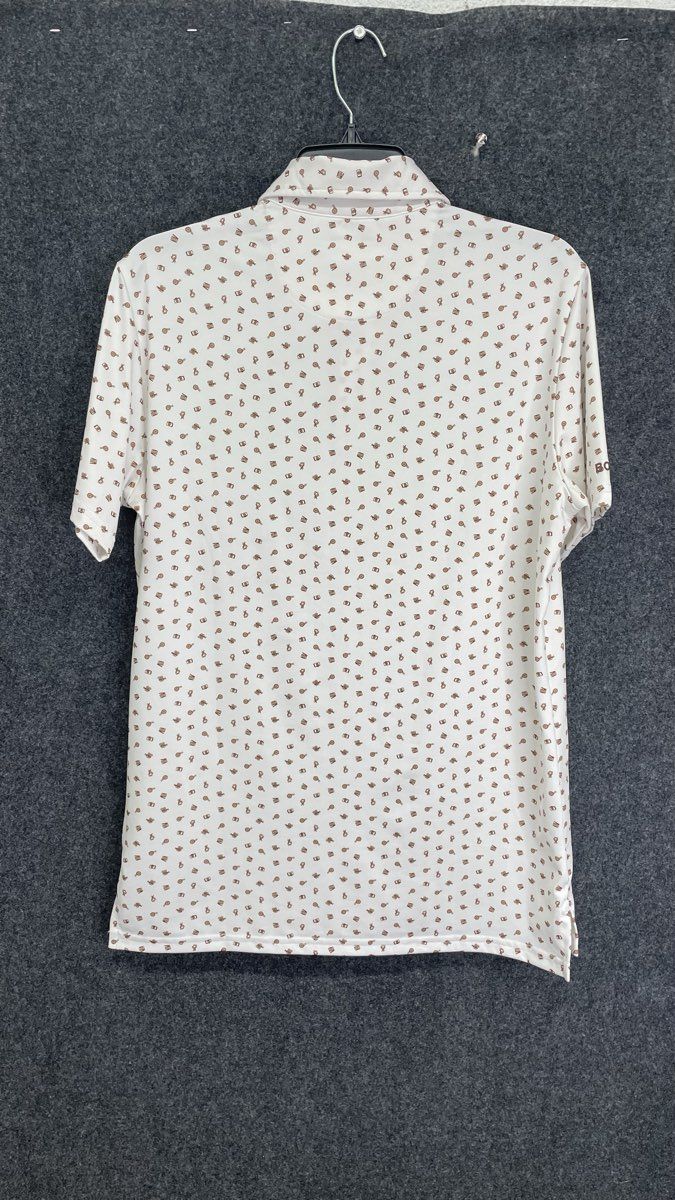 Bonobos Men's White Film Camera Recorder Print Slim Fit Polo Shirt Sz S