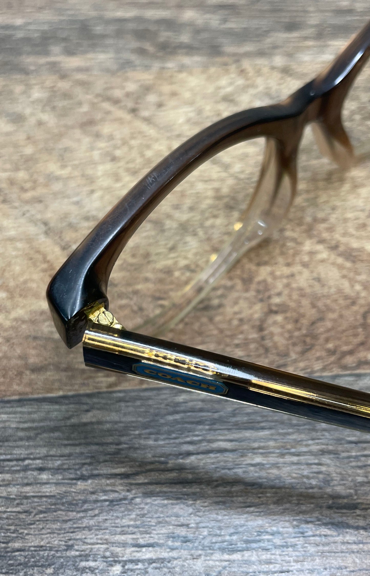 Coach Transparent Brown Gradient HC 6187 Eyeglass Frames Round 52-18-140