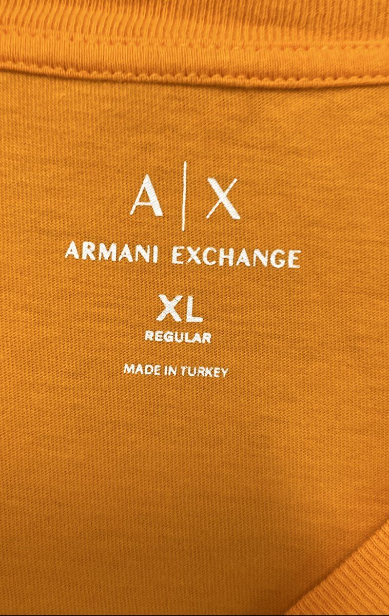 Armani Exchange Men's Orange Ferris Wheel Graphic T-Shirt Sz XL