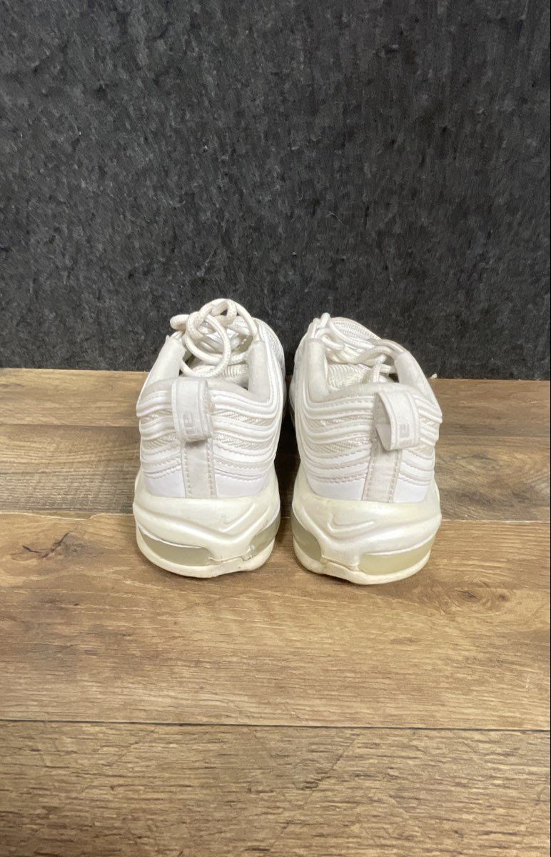 Nike Air Max 97 Triple White Women's Sneakers 921733-100 Size 7.5