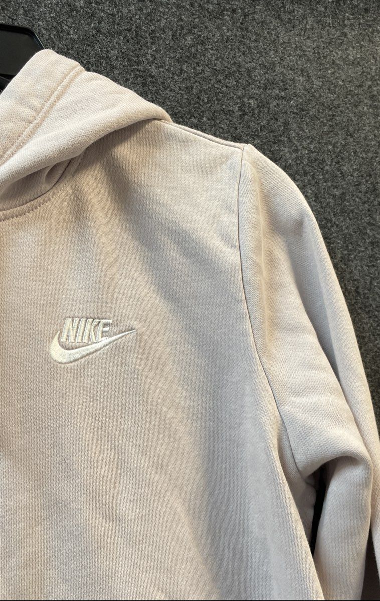 Nike Women's Sportswear Club Fleece Pullover Hoodie Pale Pink Sz M