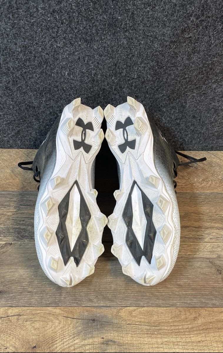 Under Armour Blur Select MC Black White Gradient Football Cleats Size 10 W
