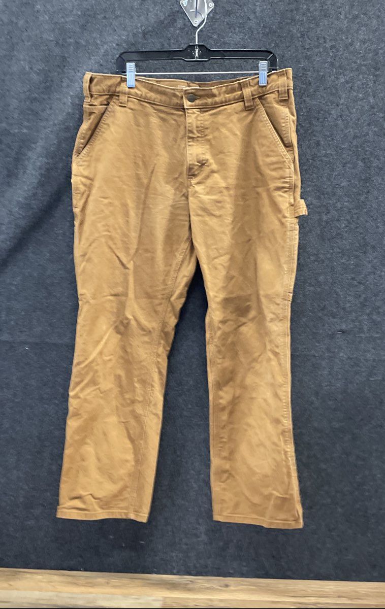 Carhartt Men's Rugged Flex Rigby Dungaree Pants Carhartt Brown Relaxed 36x30