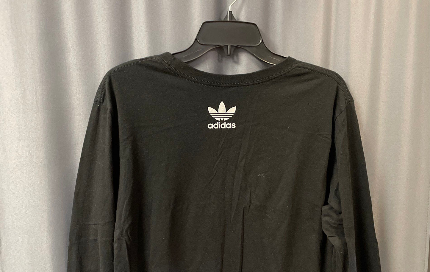 Adidas Men's Black Nite Jogger Cartoon Graphic Long Sleeve T-Shirt Size L