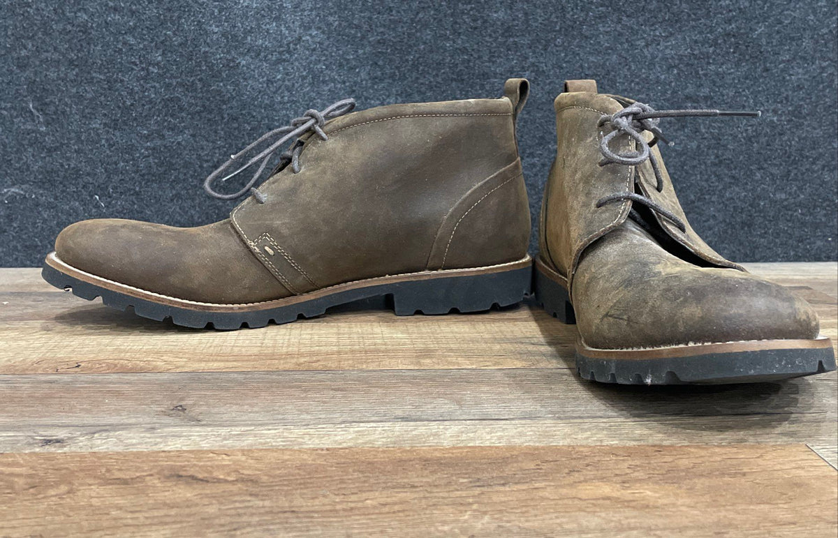 Rockport Men's Brown Leather Chukka Desert Boots Size 9