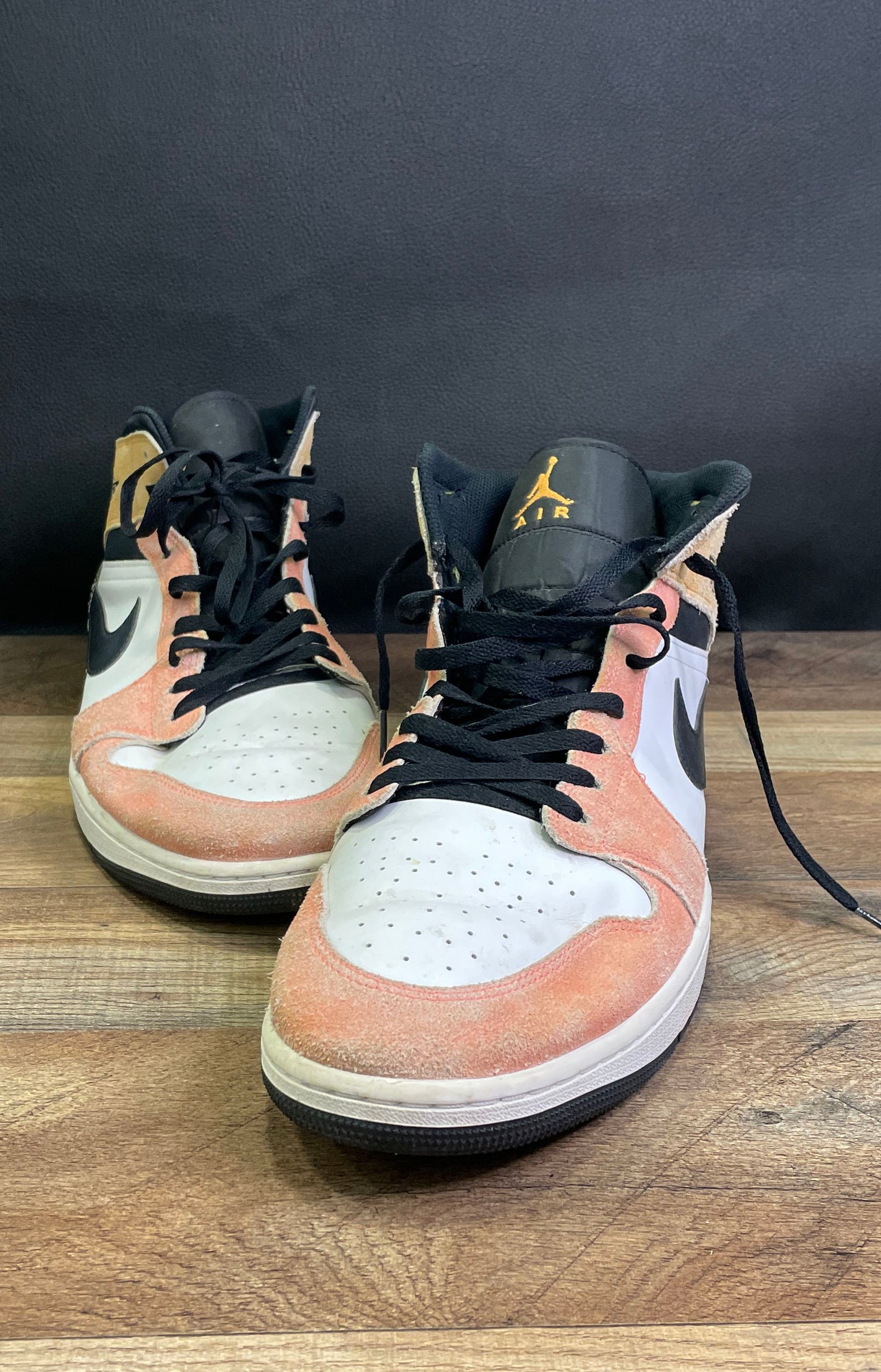 Nike Air Jordan 1 Mid Flight Club Magic Ember Sundial Men's Size 15